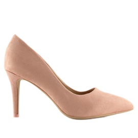 Escarpins en daim rose pour femmes RS-GH31 Rose