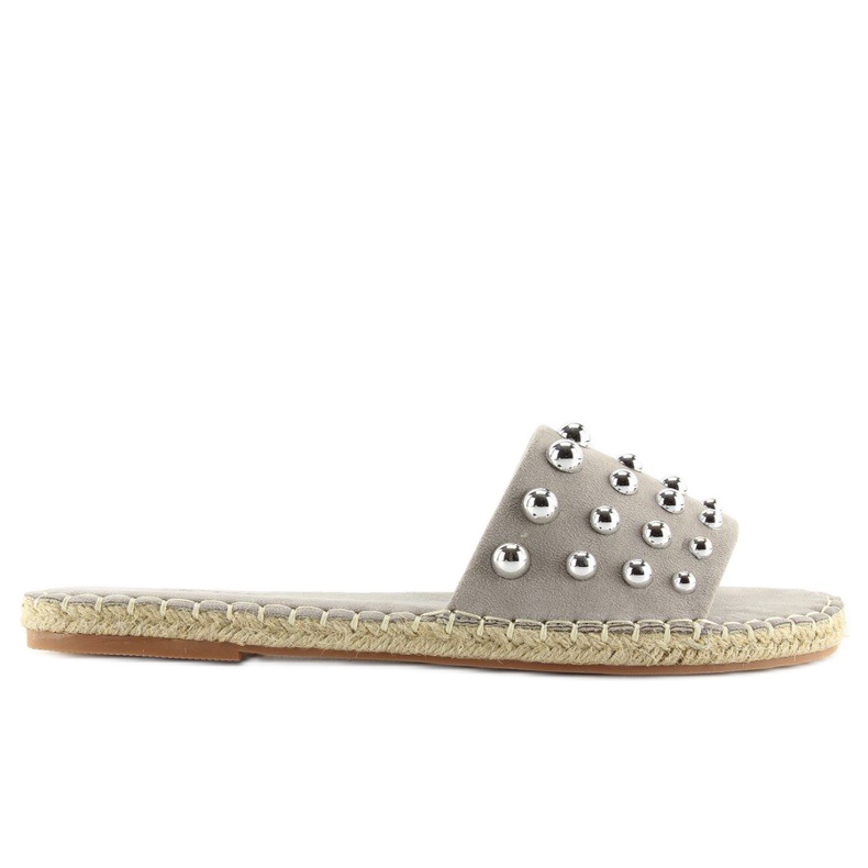 Gris Espadrilles grises pour femmes LL-120P Gris