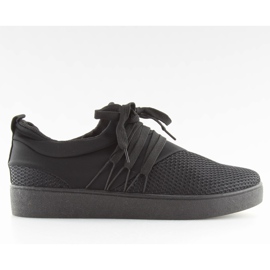 Chaussures de sport noires pour femmes NB186P noir le noir