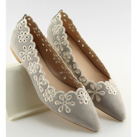 Ballerines Ajourées Grises Lt99P Gris