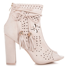 Seastar Bottes de printemps ajourées brun