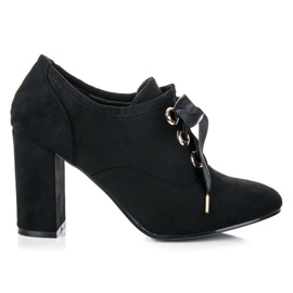 Seastar Chaussures en daim sur un pilier le noir