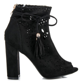 Seastar Bottes de printemps ajourées le noir