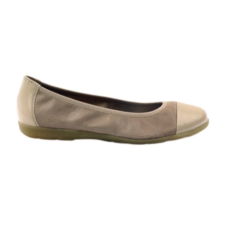 Caprice ballerines femme 22152 cuir beige