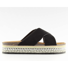 Chaussons noirs femme noir CK15P noir