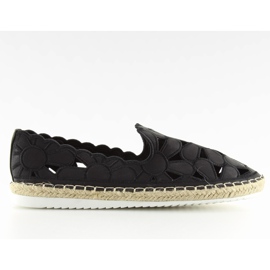 Espadrilles noires ajourées pour femme LT86 noir le noir