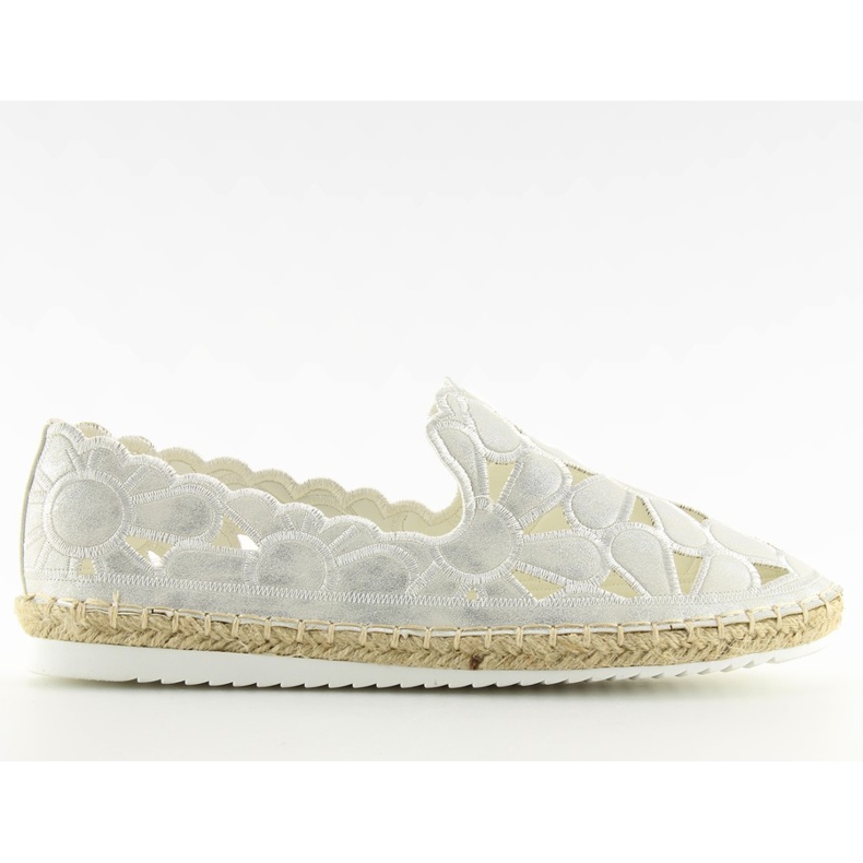 Espadrilles femme blanches ajourées LT86 Blanc