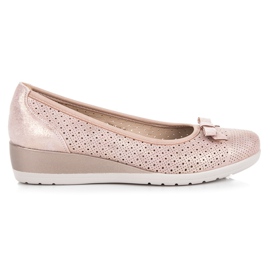 Vinceza Ballerine avec un arc rose