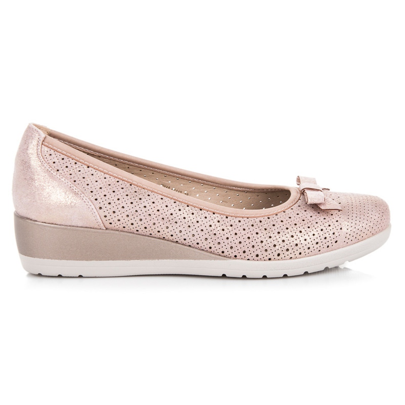 Vinceza Ballerine avec un arc rose