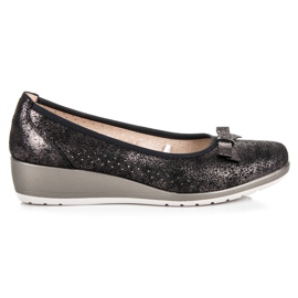 Vinceza Ballerine avec un arc noir