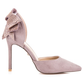 Seastar Talons En Daim Avec Un Nœud violet