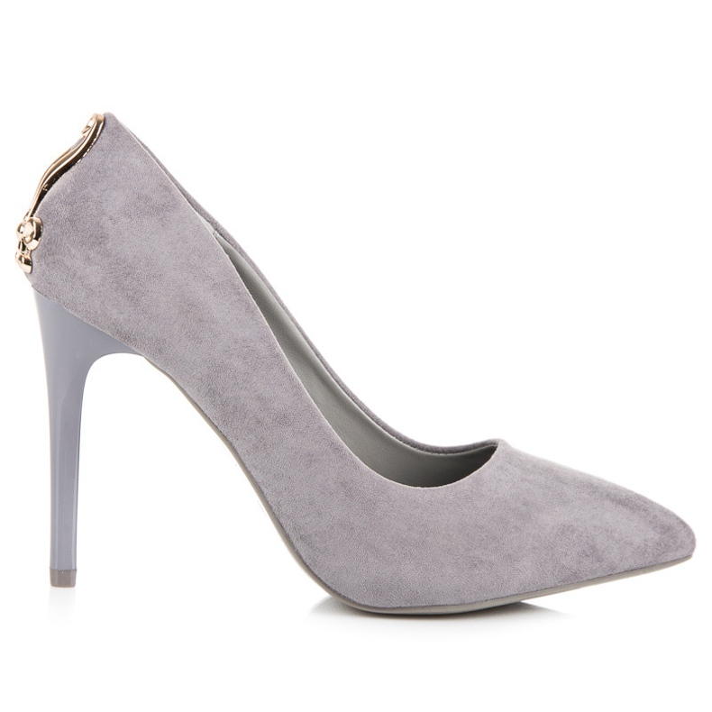 Seastar Escarpins en daim avec un ornement gris