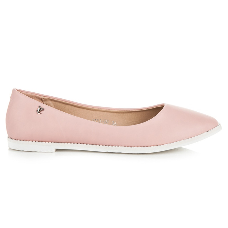 Vices Ballerines roses à strass