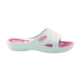 American Club Chaussons américains en mousse blanche pour la piscine rose