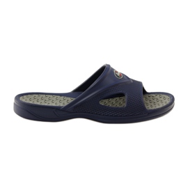 American Club Chaussons de piscine en mousse pour hommes American gr bleu marine