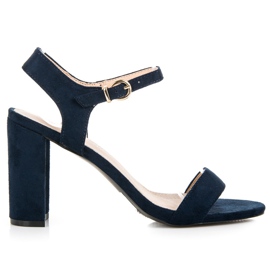 Vinceza Sandales bleu marine sur le poteau