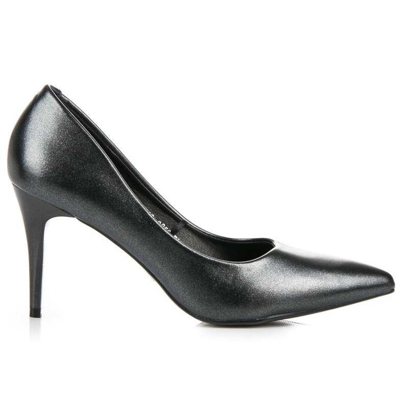 Vinceza Talons perlés élégants le noir