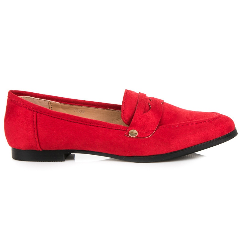 Seastar Mocassins en daim rouge
