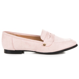 Seastar Mocassins en daim rose