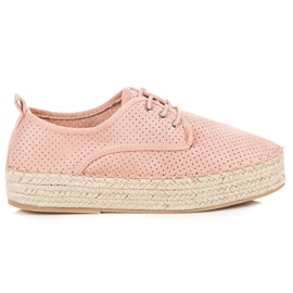 Seastar Espadrilles ajourées sur la plateforme rose