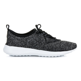 Chaussures de sport textiles le noir