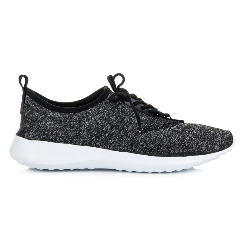 Chaussures de sport textiles le noir