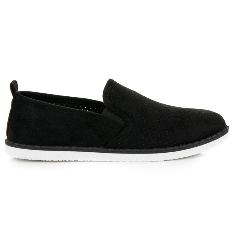 Bestelle Slipons ajourés le noir Bestelle Slipons ajourés le noir