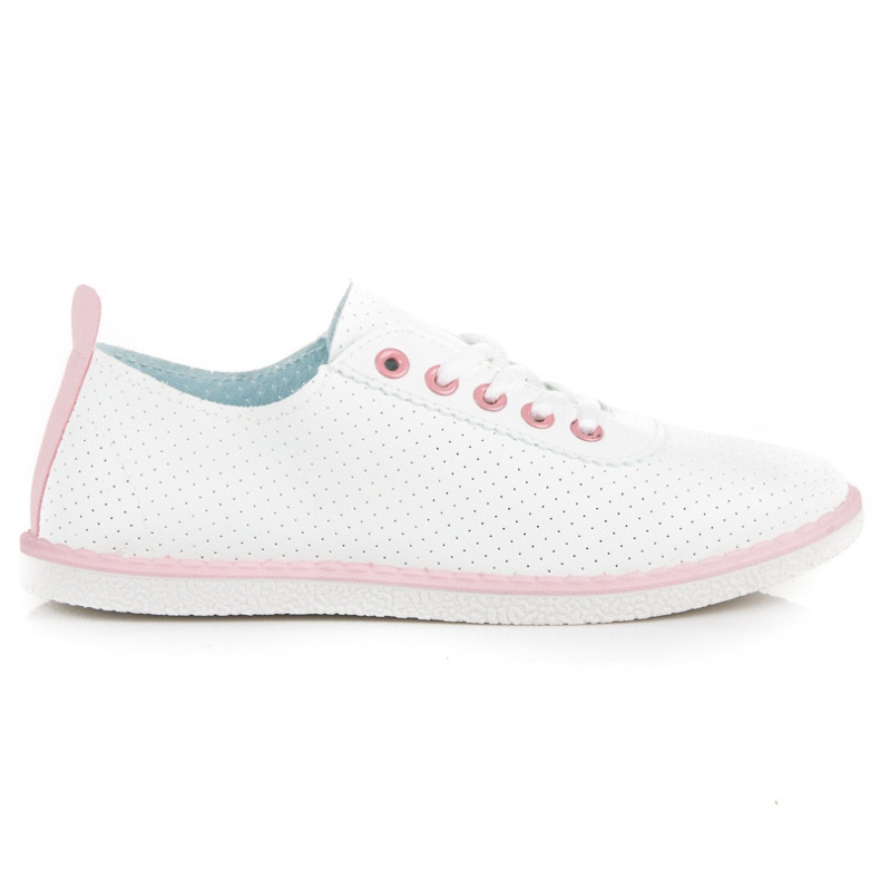 Baskets de printemps avec une fixation blanche