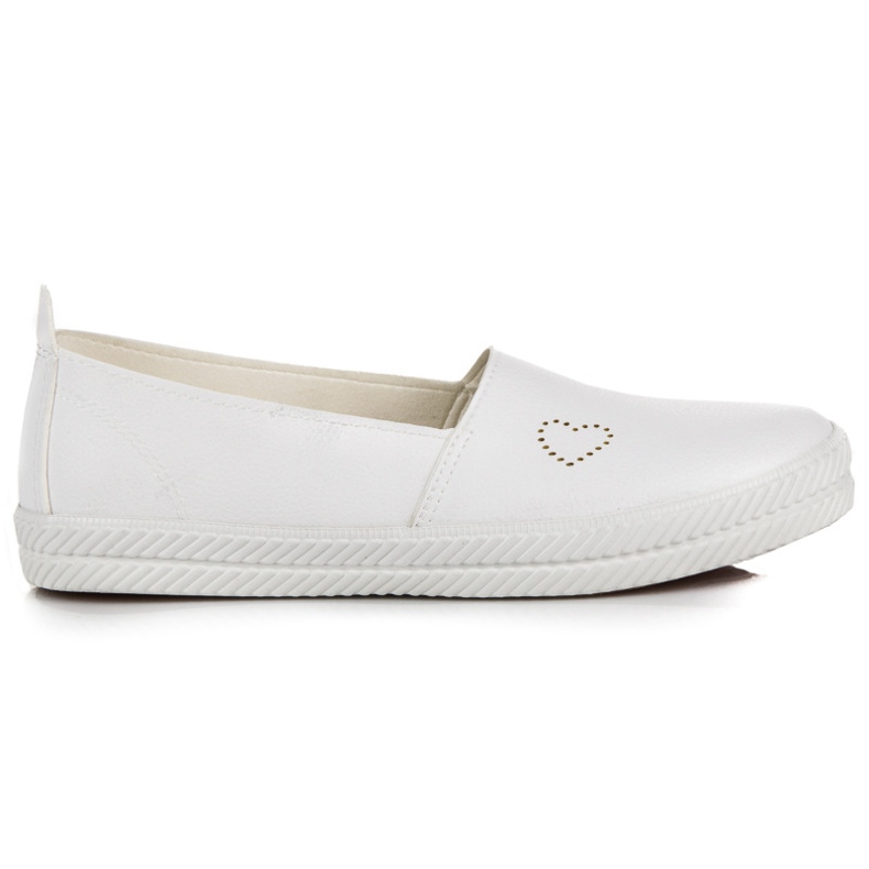 Mckeylor Slipons blancs avec un coeur blanche Mckeylor Slipons blancs avec un coeur blanche