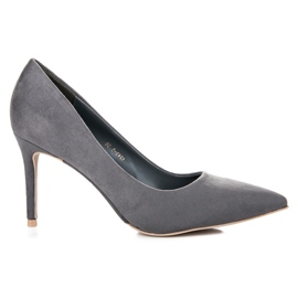 Vices Escarpins en daim gris