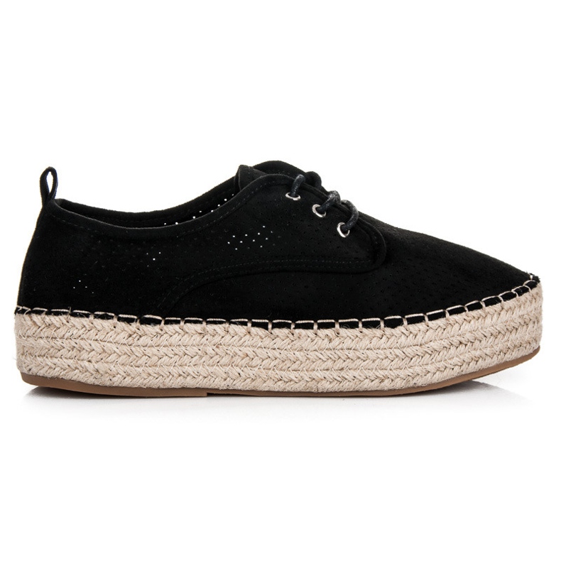Seastar Espadrilles Ajourées Sur La Plateforme le noir