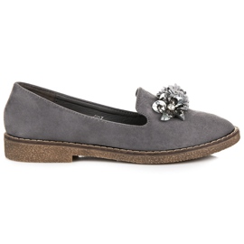 Seastar Chaussures en daim avec un ornement gris
