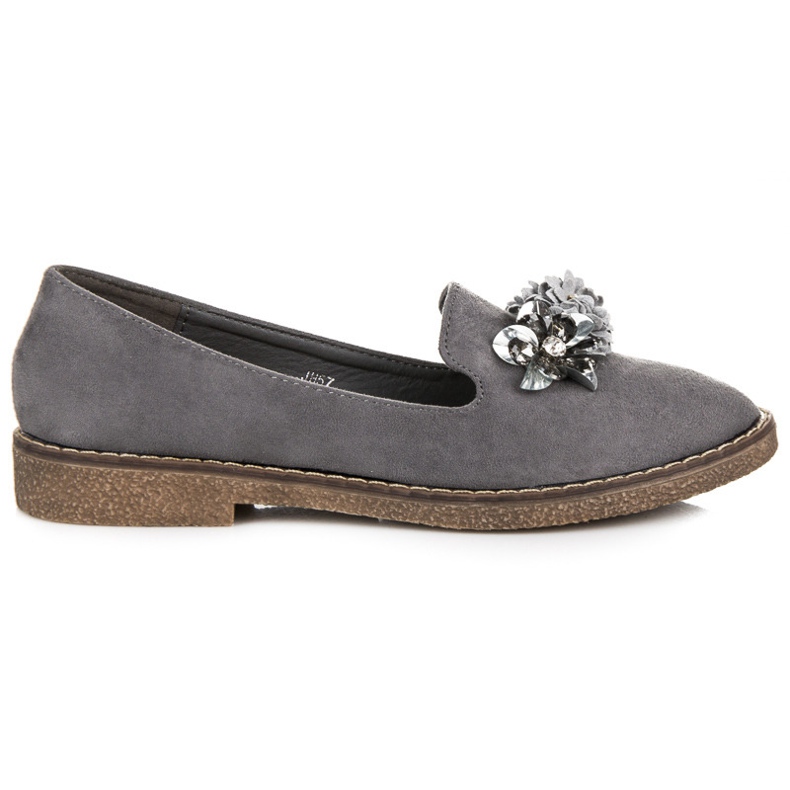 Seastar Chaussures en daim avec un ornement gris