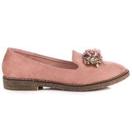Seastar Chaussures en daim avec un ornement rose