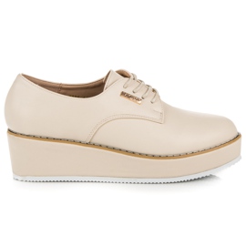 Vices Étaux pour chaussures compensées nouées brun