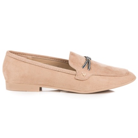 Mocassins en daim vices brun