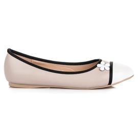 Vices Ballerines Avec Fleur brun