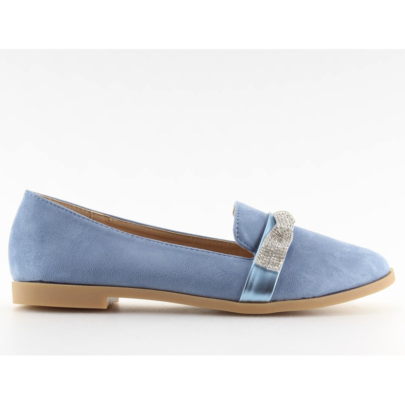 H8-110 Bleu Mocassins bleus pour femme H8-110 Bleu Mocassins bleus pour femme