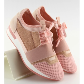Chaussures de sport roses K1x063 Rose jaune