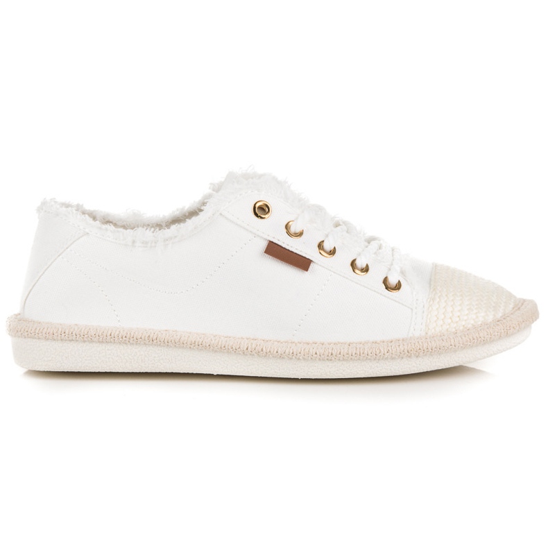 Seastar Baskets à lacets, espadrilles blanche
