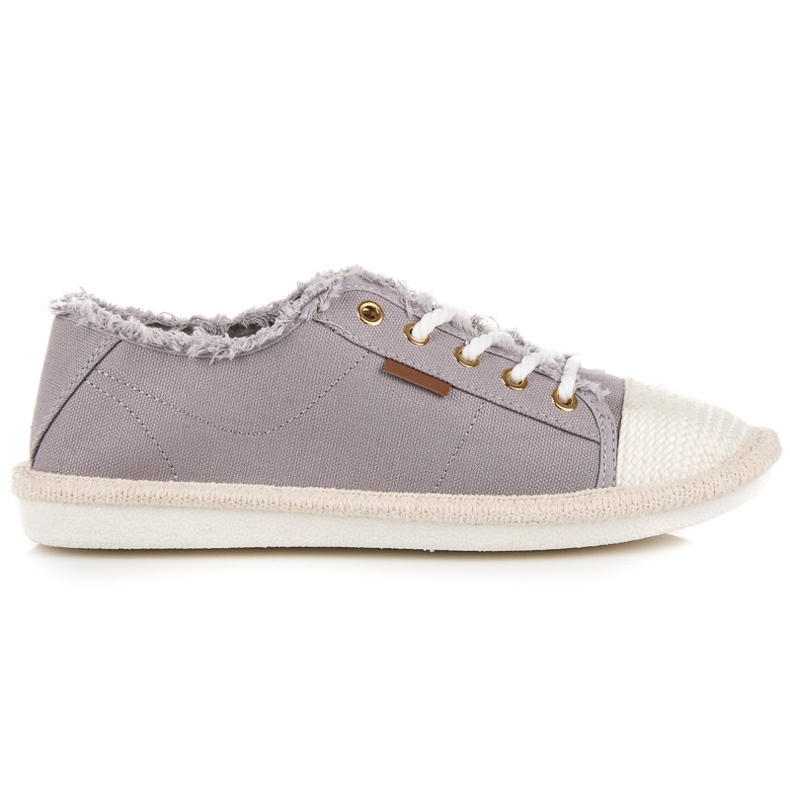 Seastar Baskets à lacets, espadrilles gris