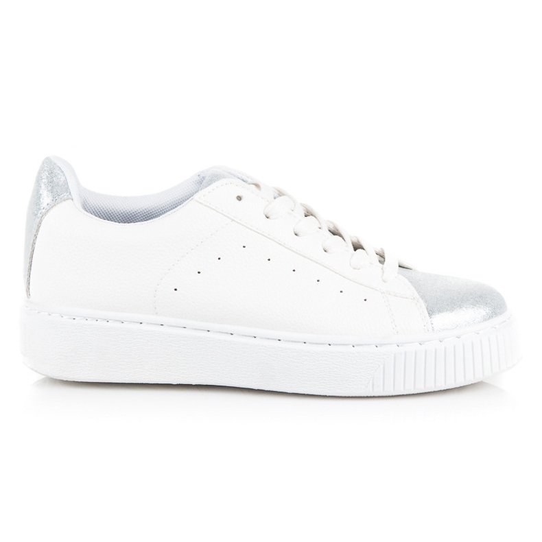 Baskets nouées à imprimé serpent blanche gris