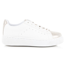 Baskets nouées à imprimé serpent blanc