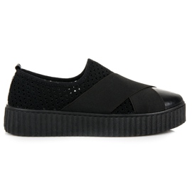 Seastar Baskets creepers ajourées noir