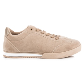 Vices pour chaussures de sport en daim brun