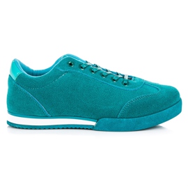 Vices Chaussures de sport en daim vert