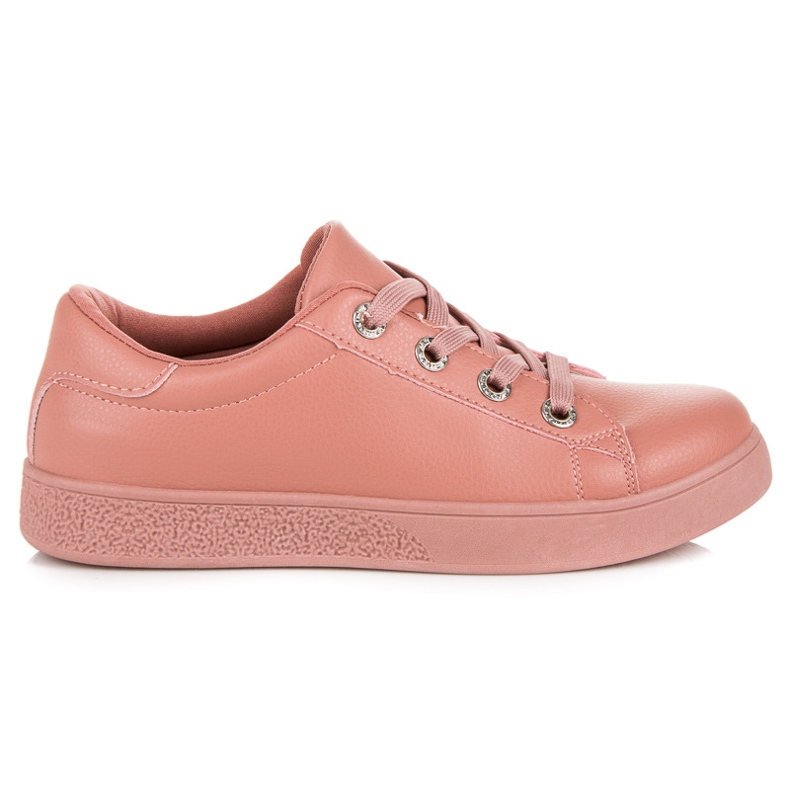 Baskets femme rose foncé