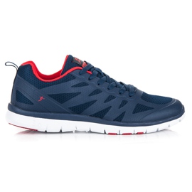 Chaussures de sport bleu marine rouge