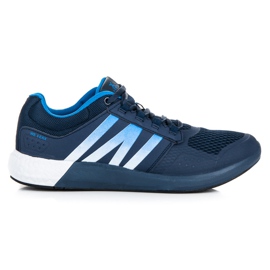 Chaussures de sport lacées bleu marine bleu