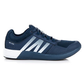 Chaussures de sport à lacets bleu marine